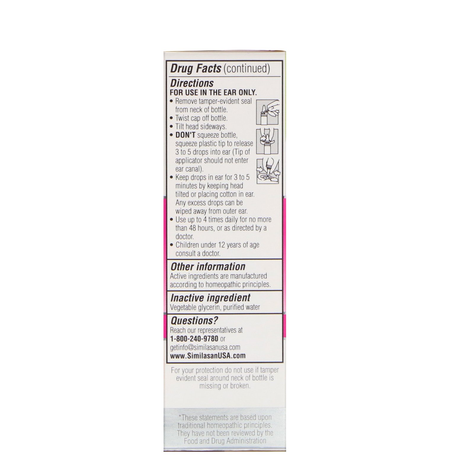 Similasan, Remédio para Zumbido no Ouvido, Gotas Auriculares, 10 ml (0,33 fl oz) - Imagem 3