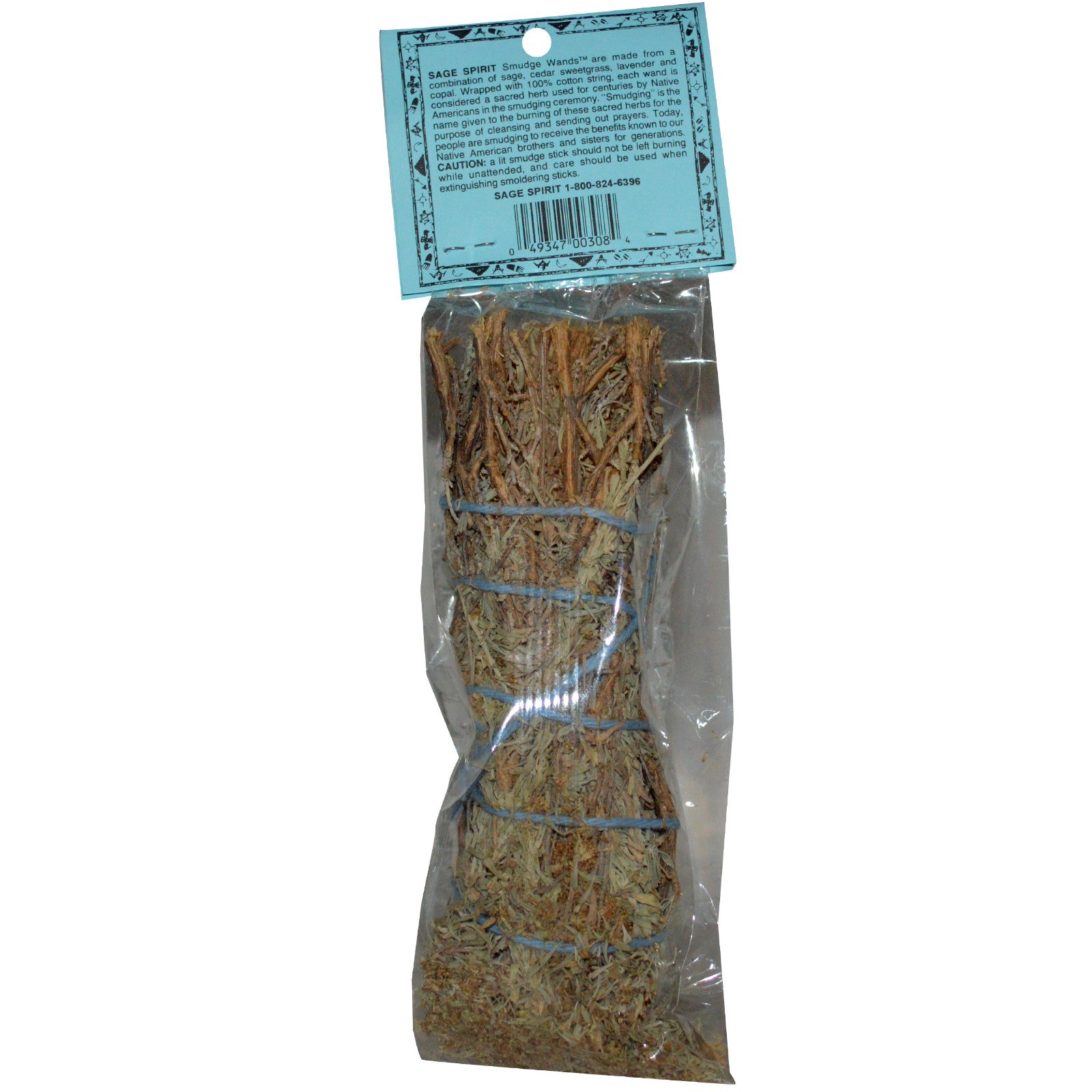 Sage Spirit, Incenso Americano Nativo, Sálvia e Lavanda, 15,2 - 17,8 centímetros - Imagem 2
