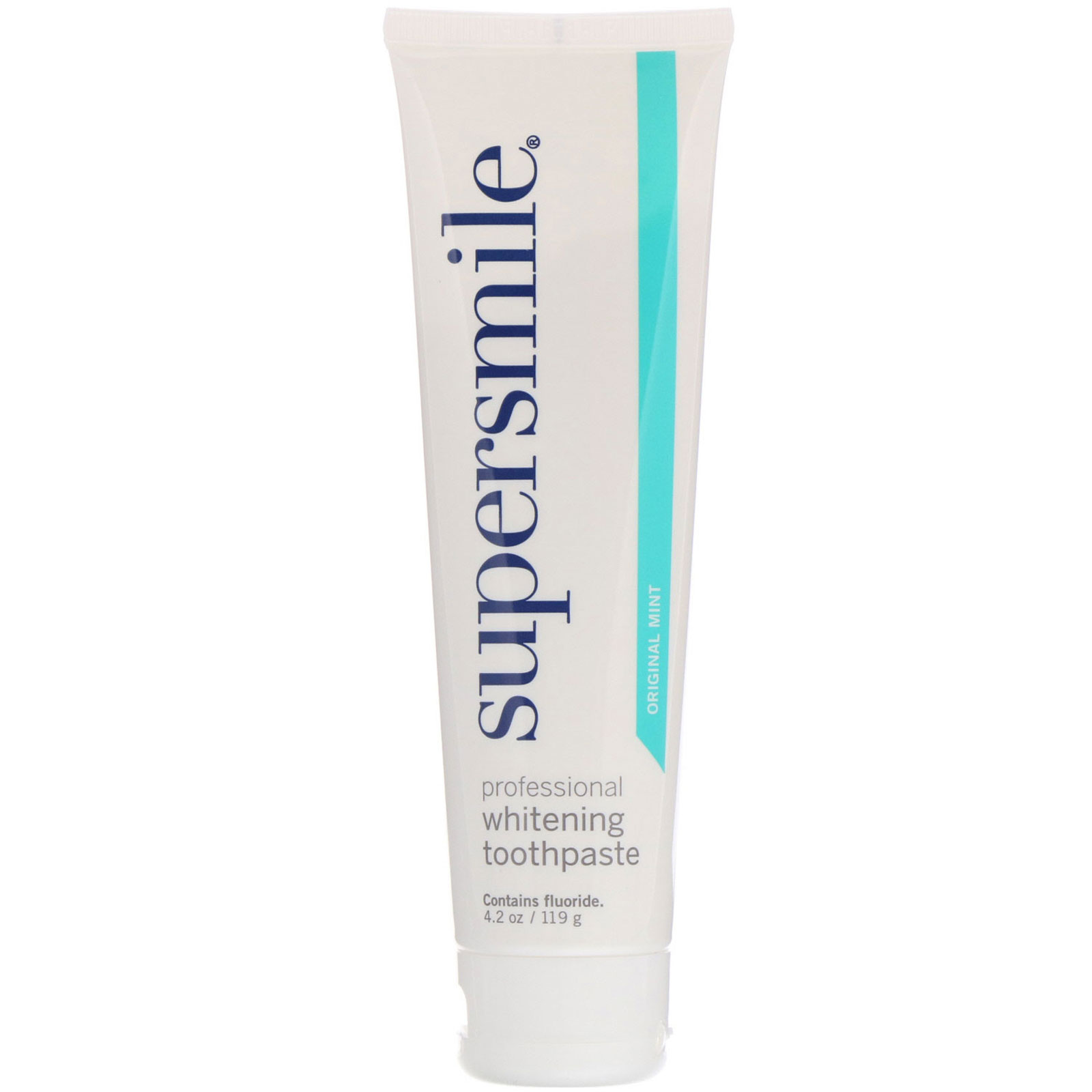 Supersmile, Creme dental clareador profissional, Menta original, 119 g - Imagem 3