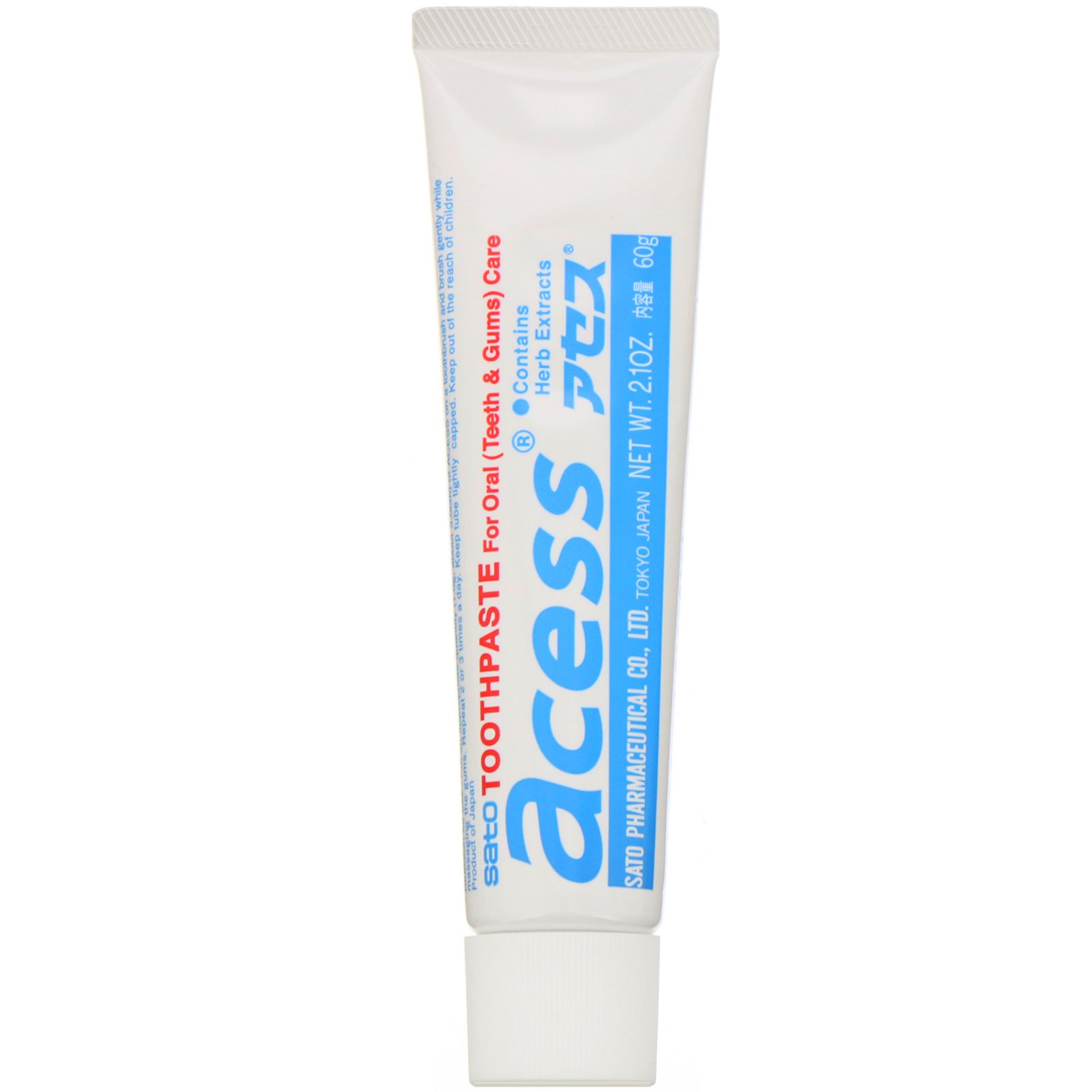 Sato, Acess, Creme dental de cuidado oral, 2,1 oz (60 g) - Imagem 3