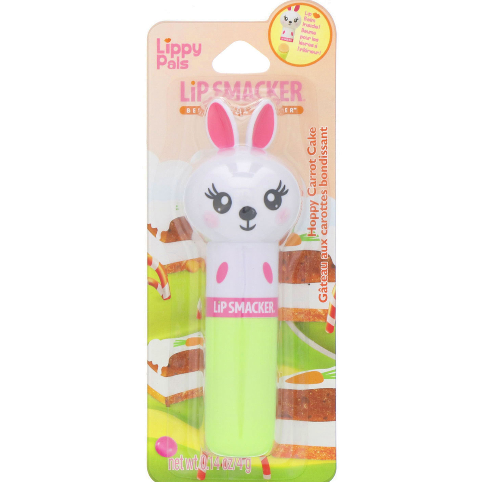 Lip Smacker, Protetor labial Lippy Pals, Bunny, Hoppy Carrot Cake, 0,14 oz (4 g)
