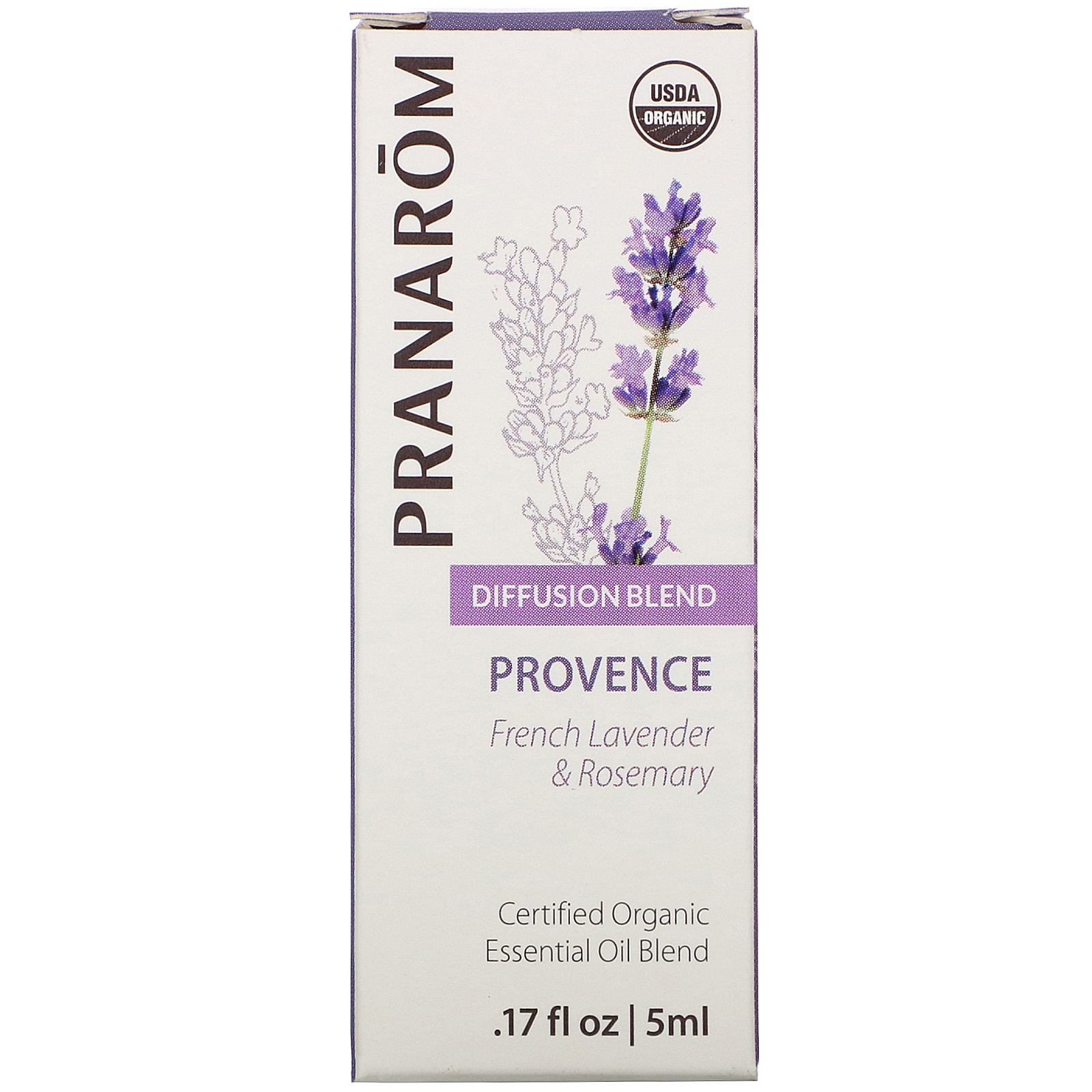 Pranarom, Essential Oil, Diffusion Blend, Provence, .17 fl oz (5 ml) - Imagem 2