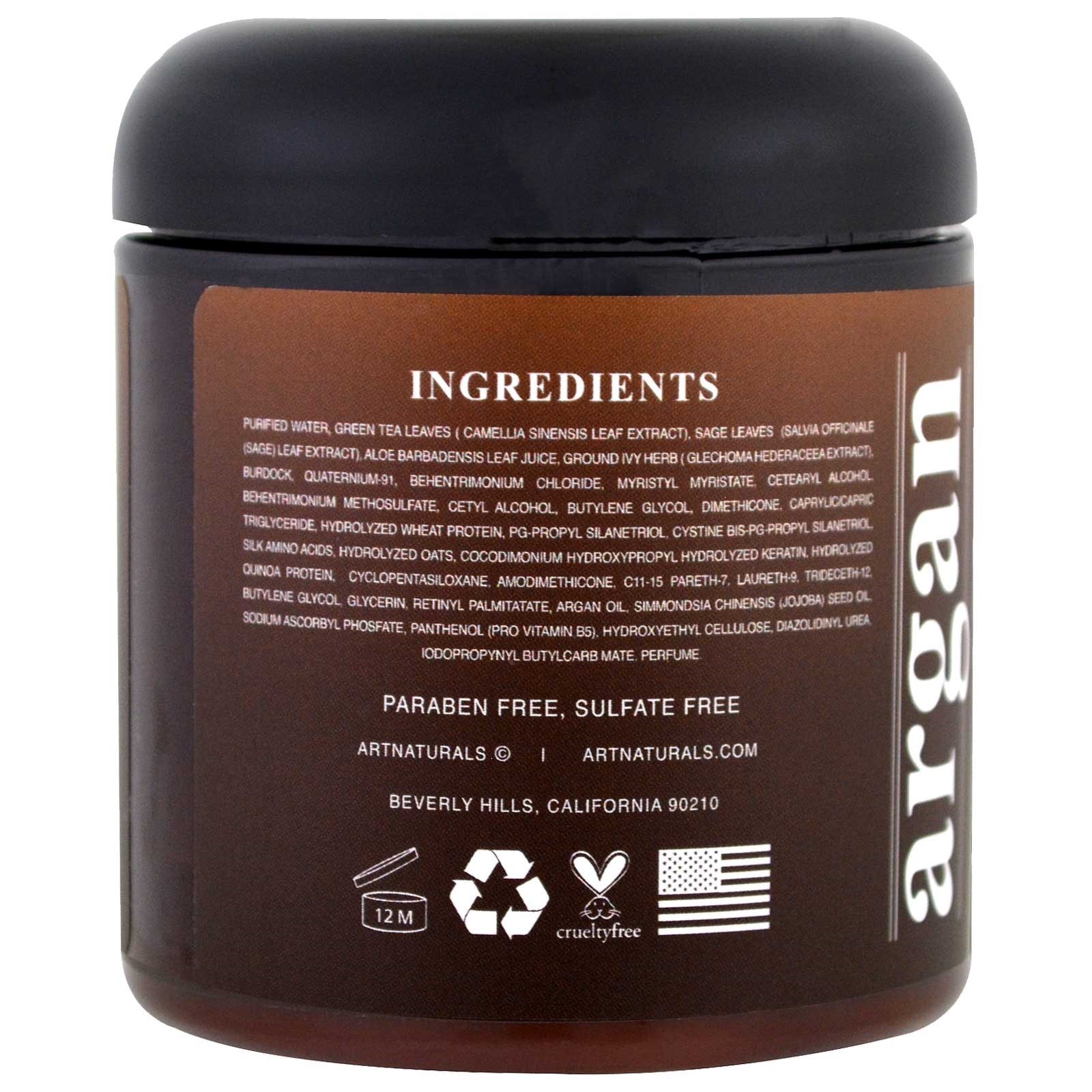 Artnaturals, Máscara Capilar de Óleo de Argan, 226 g (8 oz) - Imagem 2