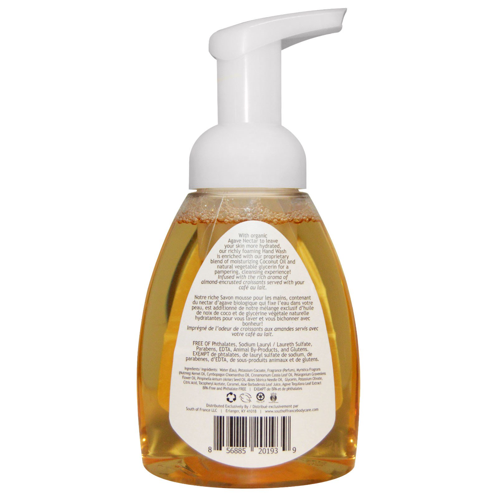 South of France, Espuma para Limpeza das Mãos, Amêndoas Gourmet, 8 fl oz (236 ml) - Imagem 2