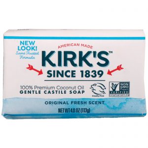 Comprar kirk's, gentle castile soap bar, original fresh scent, 4 oz (113 g) preço no brasil banho banho & beleza sabonete de castela sabonetes suplemento importado loja 27 online promoção -