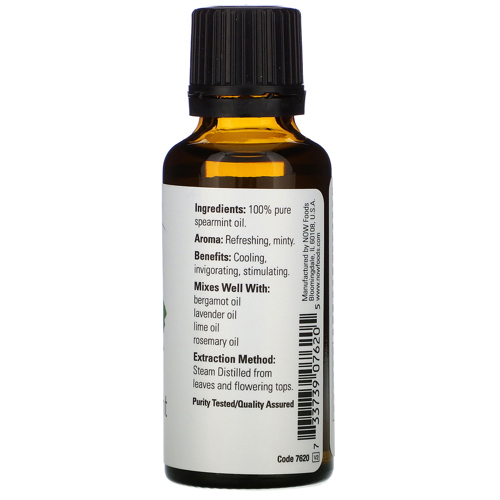 Now Foods, Óleos Essenciais, Hortelã, 1 fl oz (30 ml) - Imagem 2