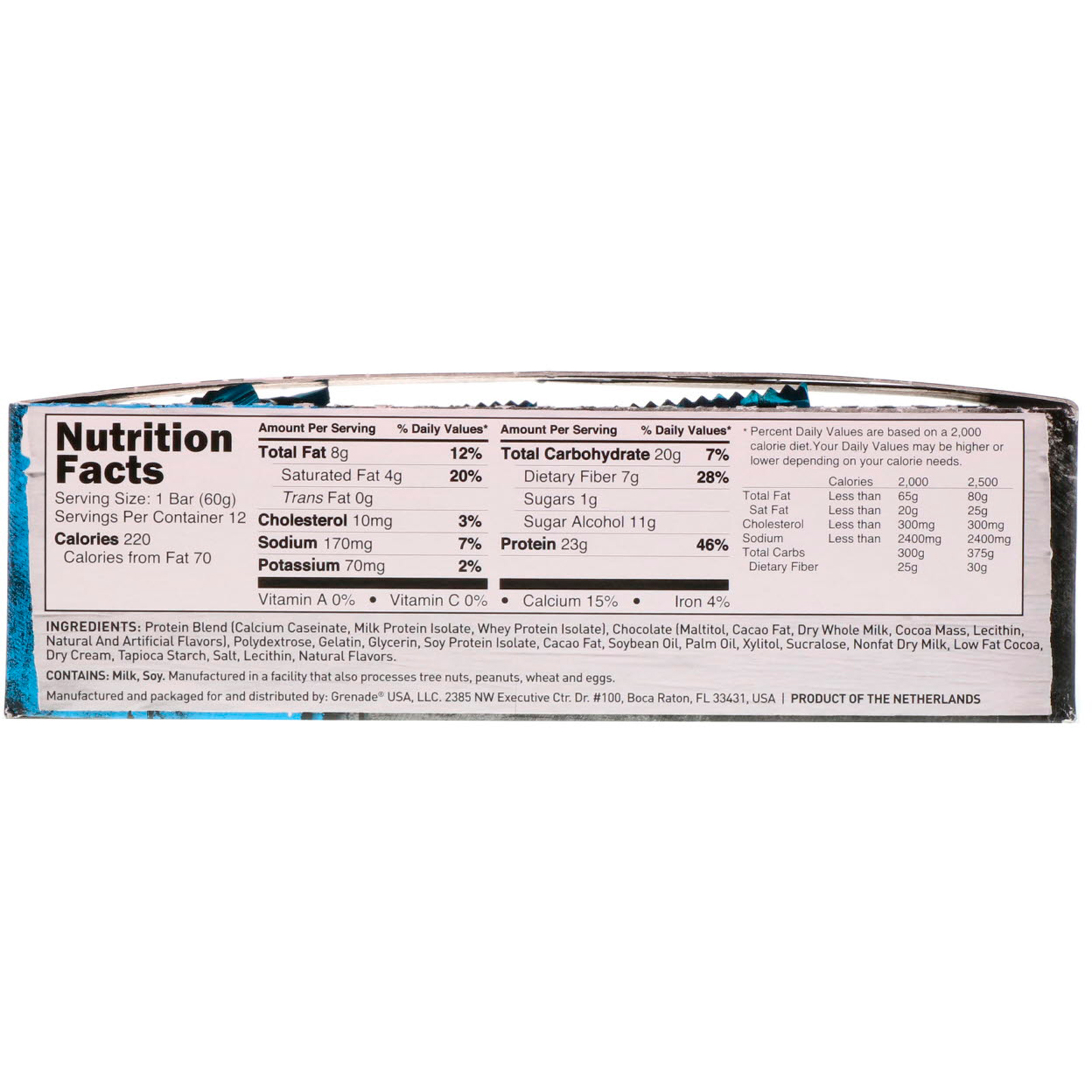 Grenade, Carb Killa, High Protein Bar, Chocolate Cream, 12 Bars, 2.12 oz (60 g) Each - Imagem 3