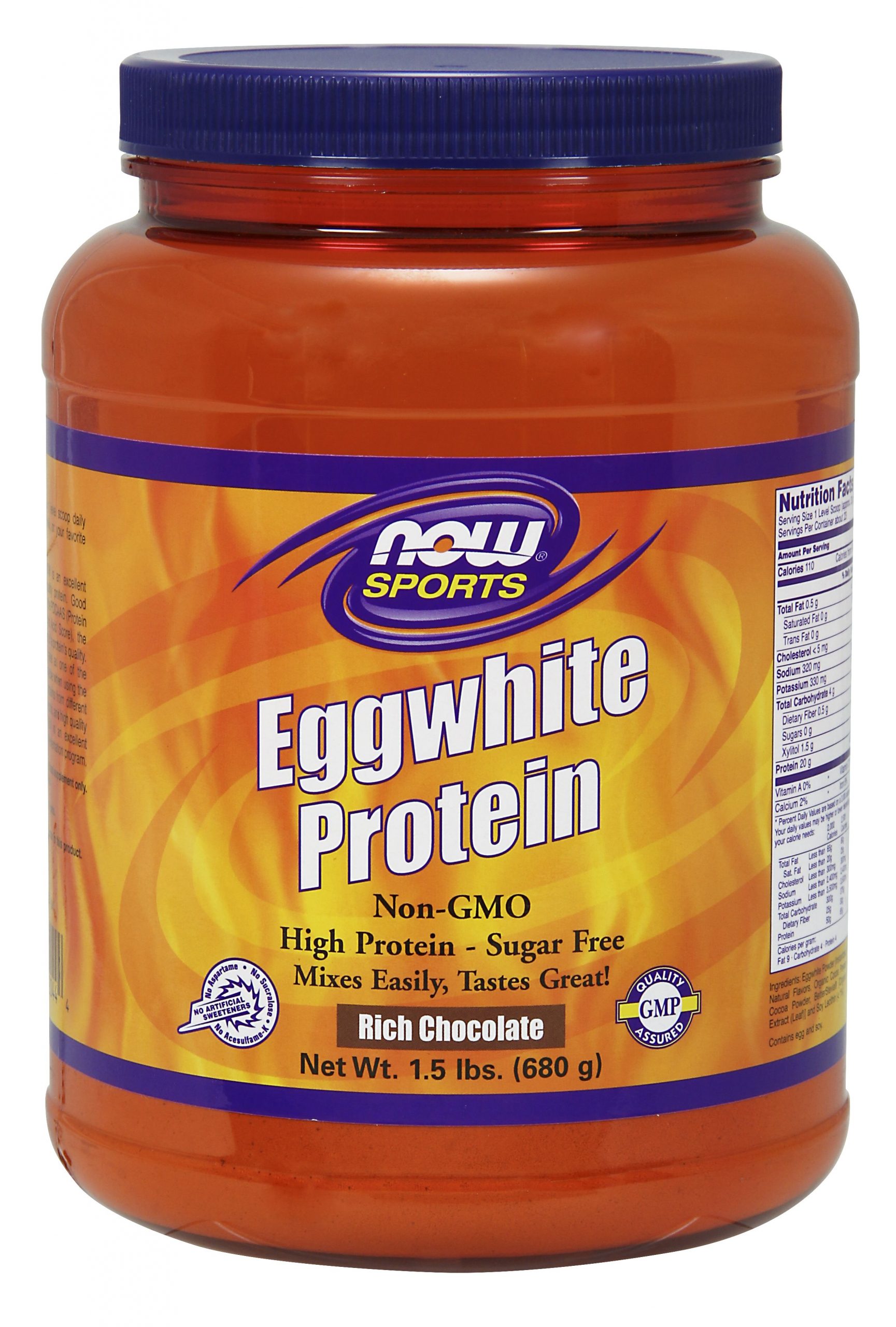 NOW Foods Eggwhite Protein Rich Chocolate - 1.5 Lbs.