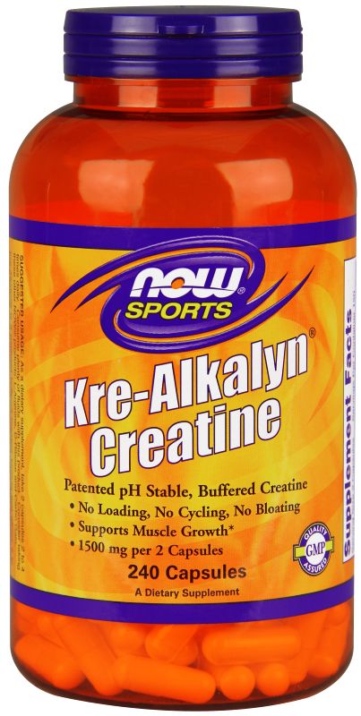 NOW Foods Kre-Alkalyn® Creatine - 240 Capsules - Imagem 2