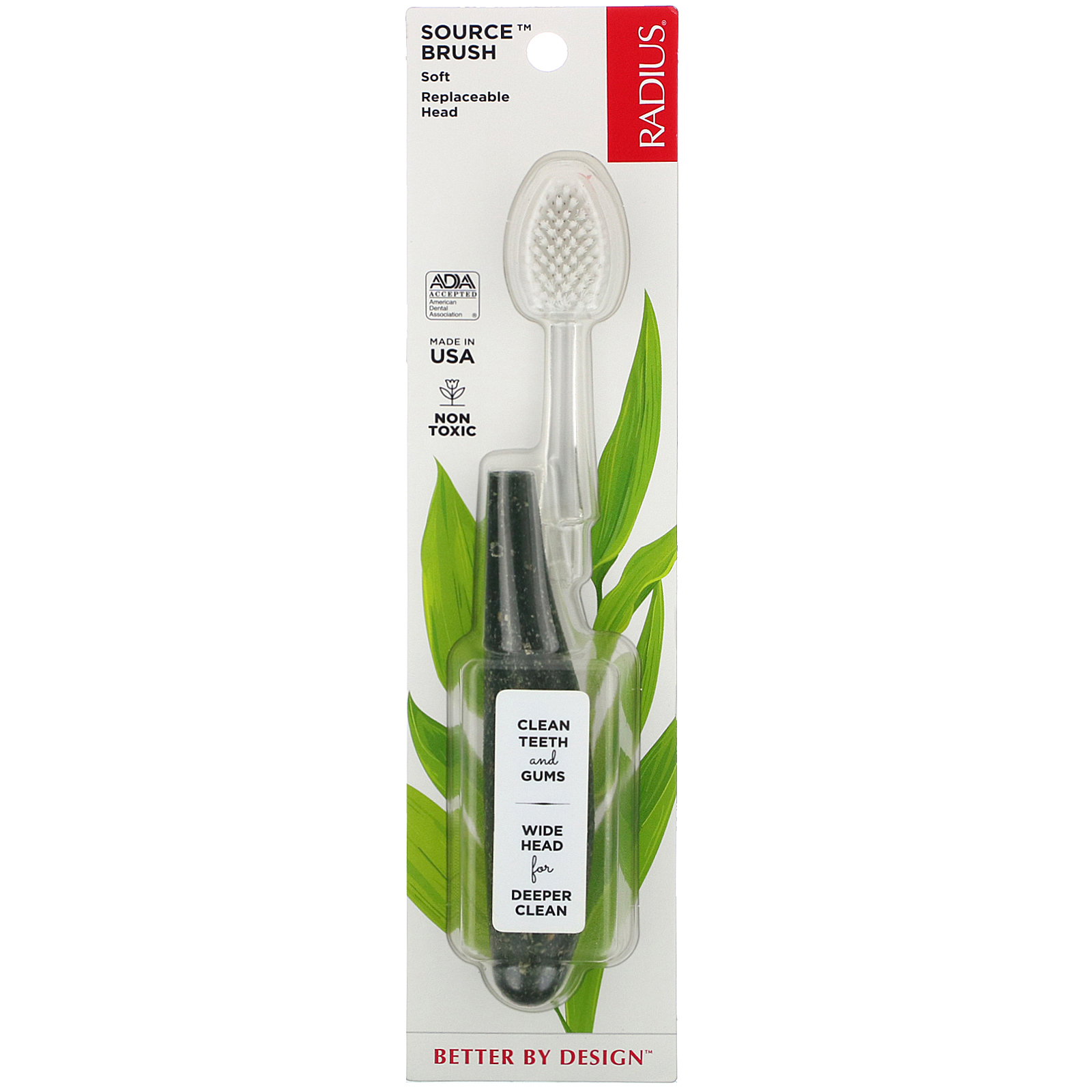 RADIUS, Source Brush, Soft, Replaceable Head, 1 Toothbrush - Imagem 2