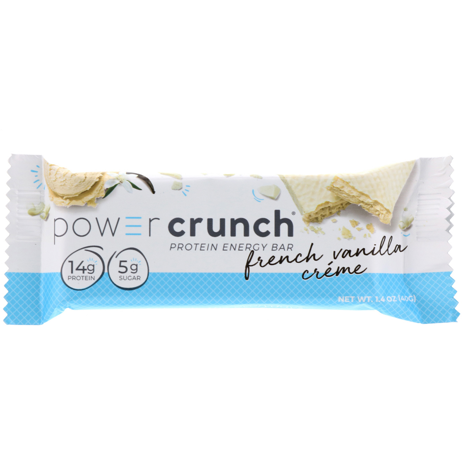 BNRG, Power Crunch Protein Energy Bar, Creme de Baunilha Francês, 12 Barrinhas, 40 g (1,4 oz) Cada - Imagem 4