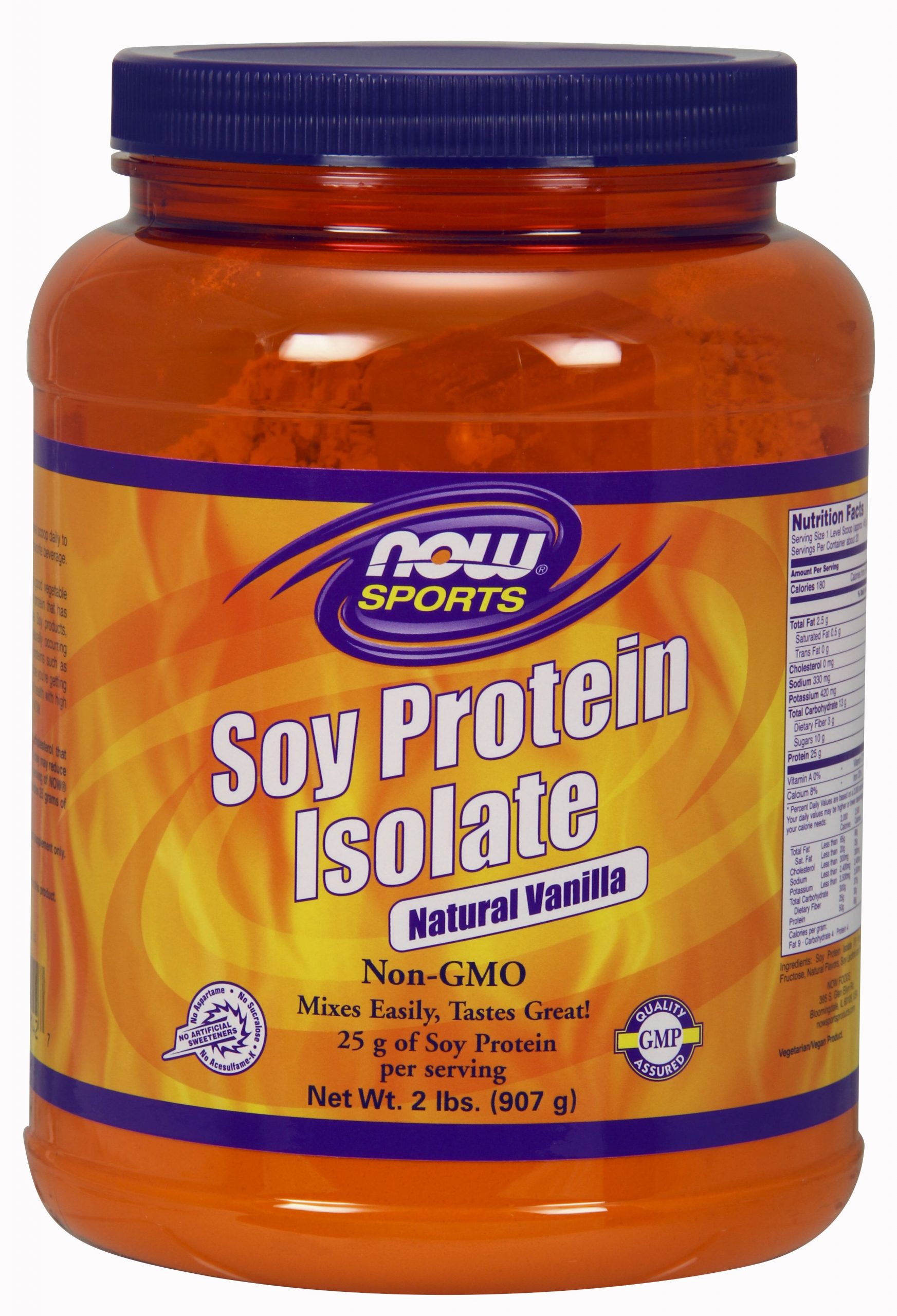 NOW Foods Soy Protein Isolate (Natural Vanilla) - 2 lbs.