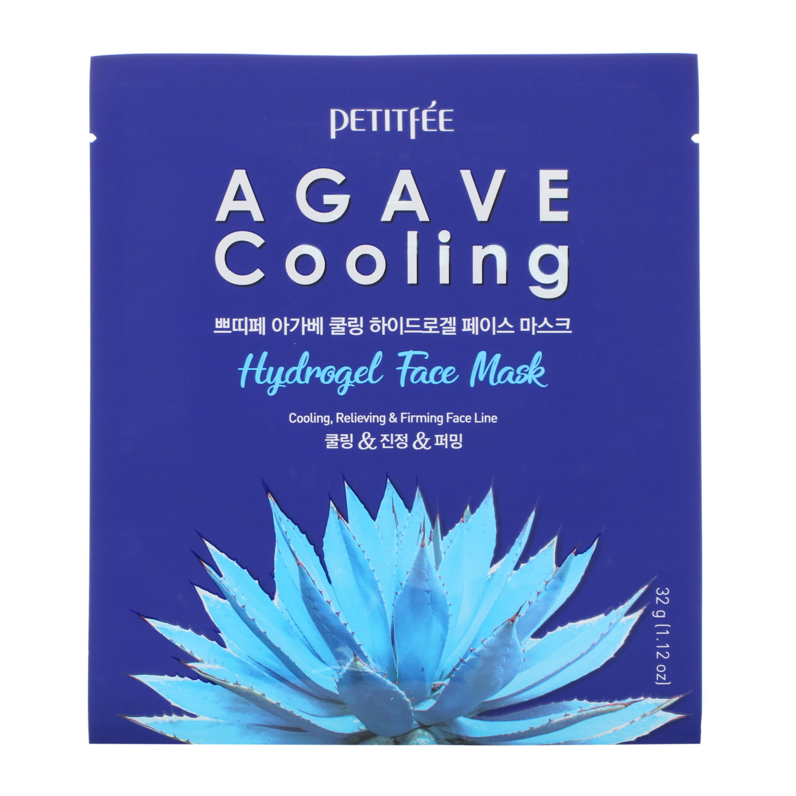 Petitfee, Agave Cooling, Hydrogel Face Mask, 5 Sheets, 1.12 oz (32 g) Each - Imagem 3