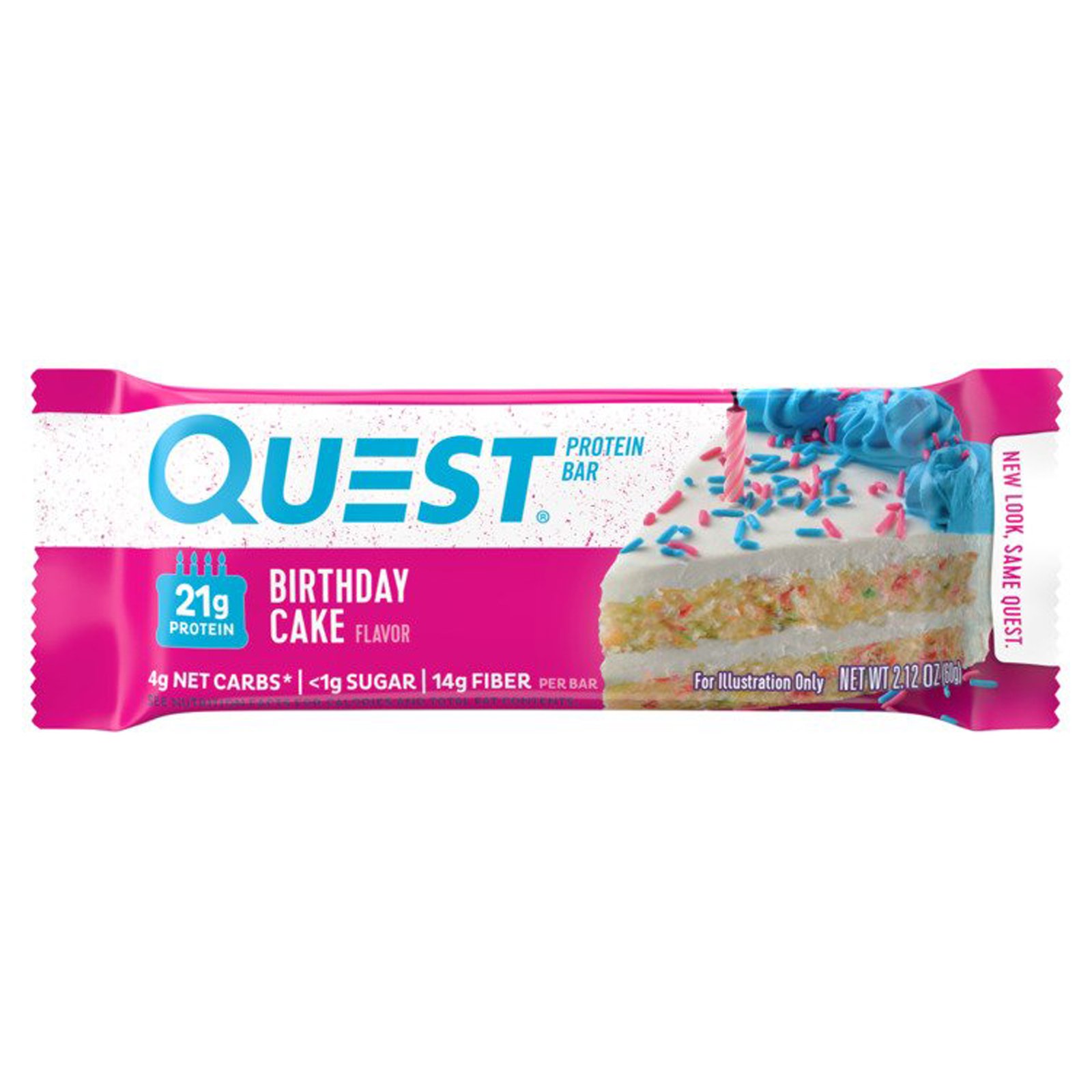 Quest Nutrition, Barra de Proteínas, Bolo de Aniversário, 12 Pacotes, 60 g (2,12 oz) Cada - Imagem 4