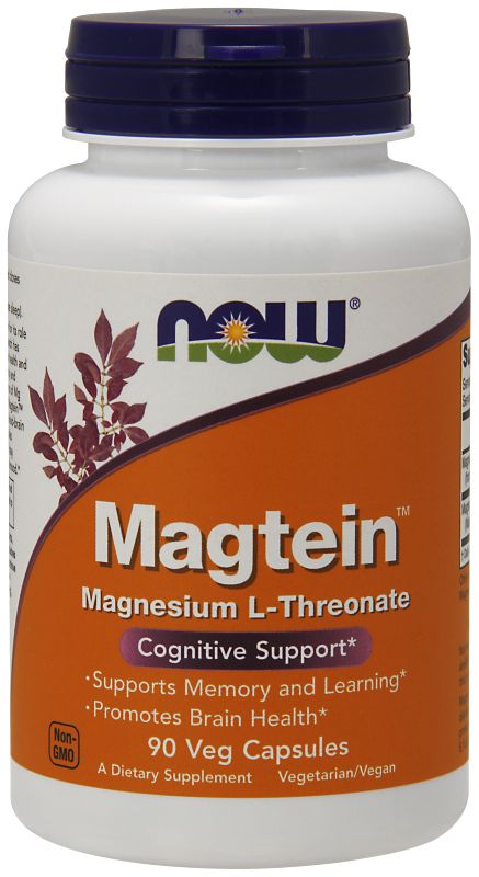 NOW Foods Magtein™- 90 Veg Capsules - Imagem 2