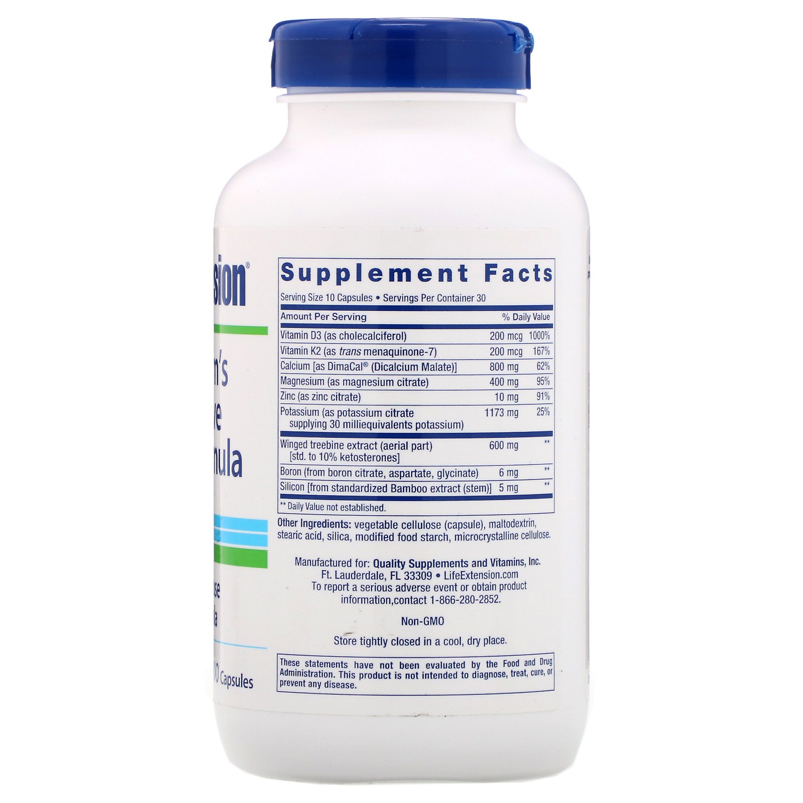Life Extension, Dr. Strum's Intensive Bone Formula, 300 Capsules - Imagem 2