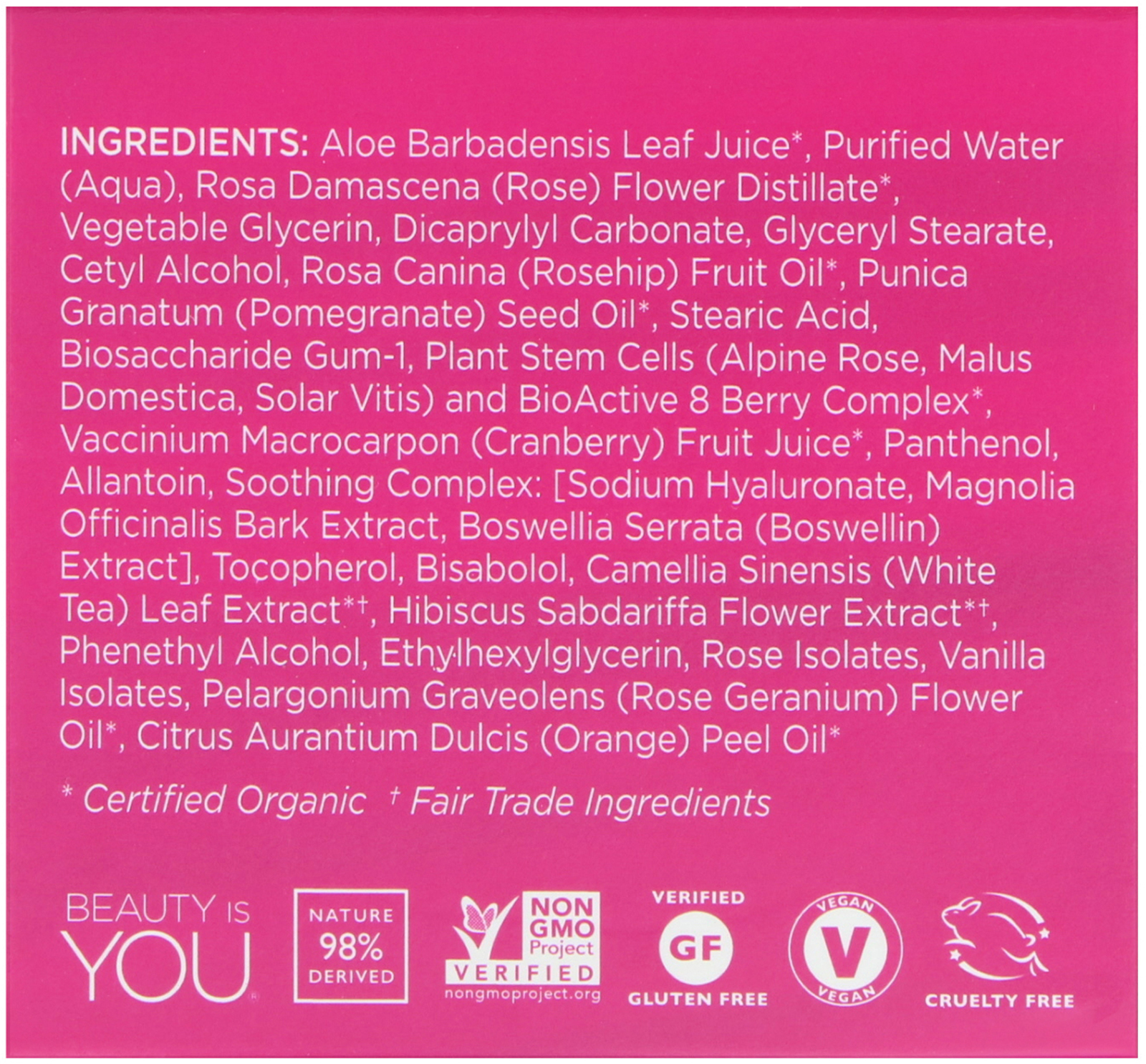 Andalou Naturals, 1000 Roses, Máscara de Água de Rosas, Sensível, 50 g (1,7 oz) - Imagem 2