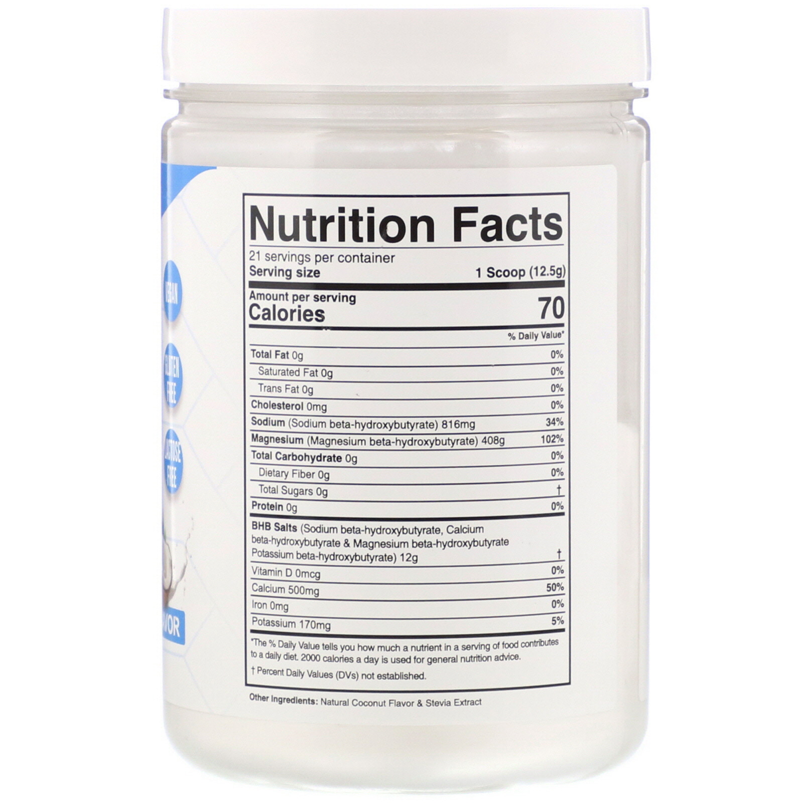 Divine Health, Dr. Colbert's Keto Zone, Instant Ketones, Coconut Cream, 9.26 oz (262.5 g) - Imagem 2