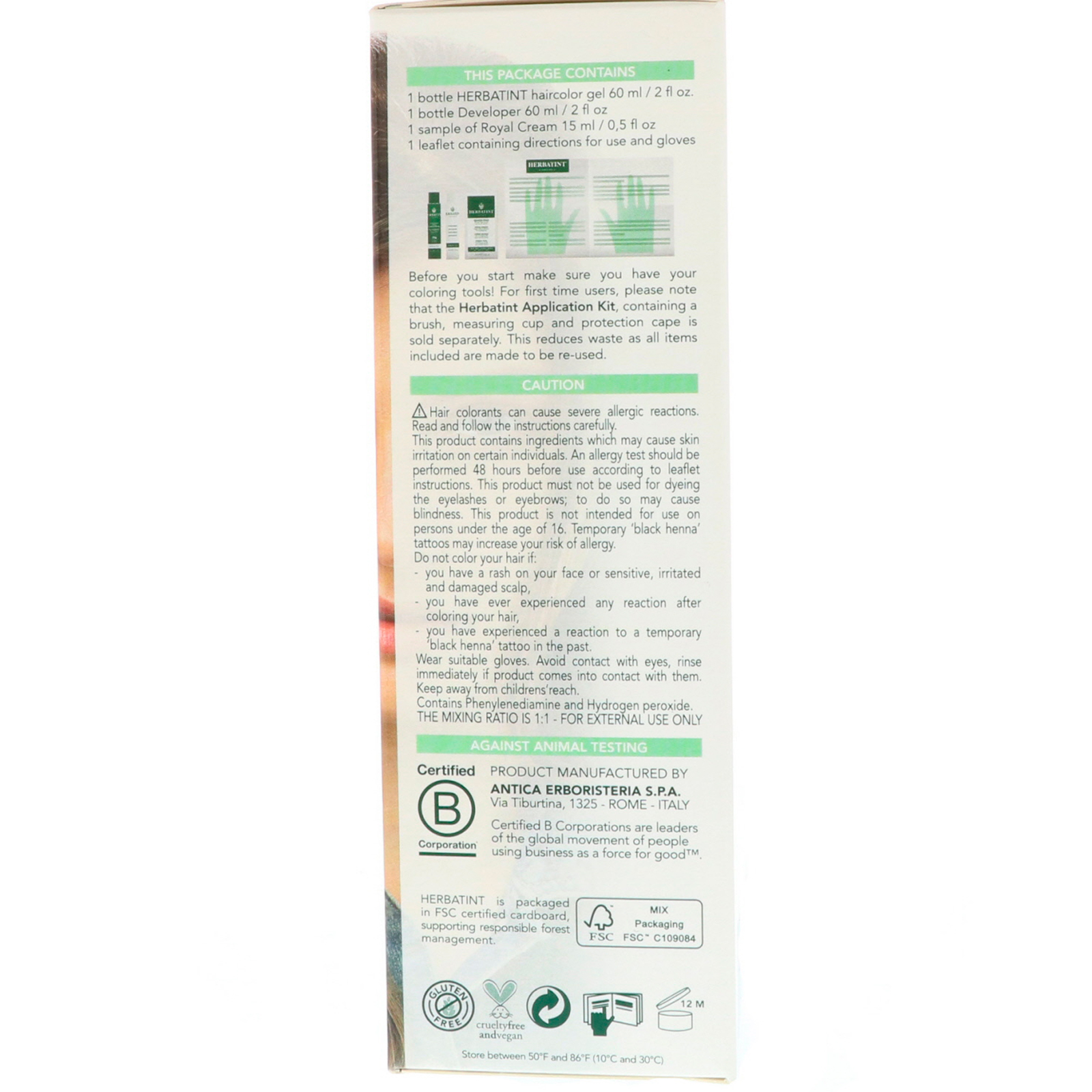 Herbatint, Tintura Permanente em Gel, 6D, Louro Dourado Escuro, 135 ml - Imagem 2