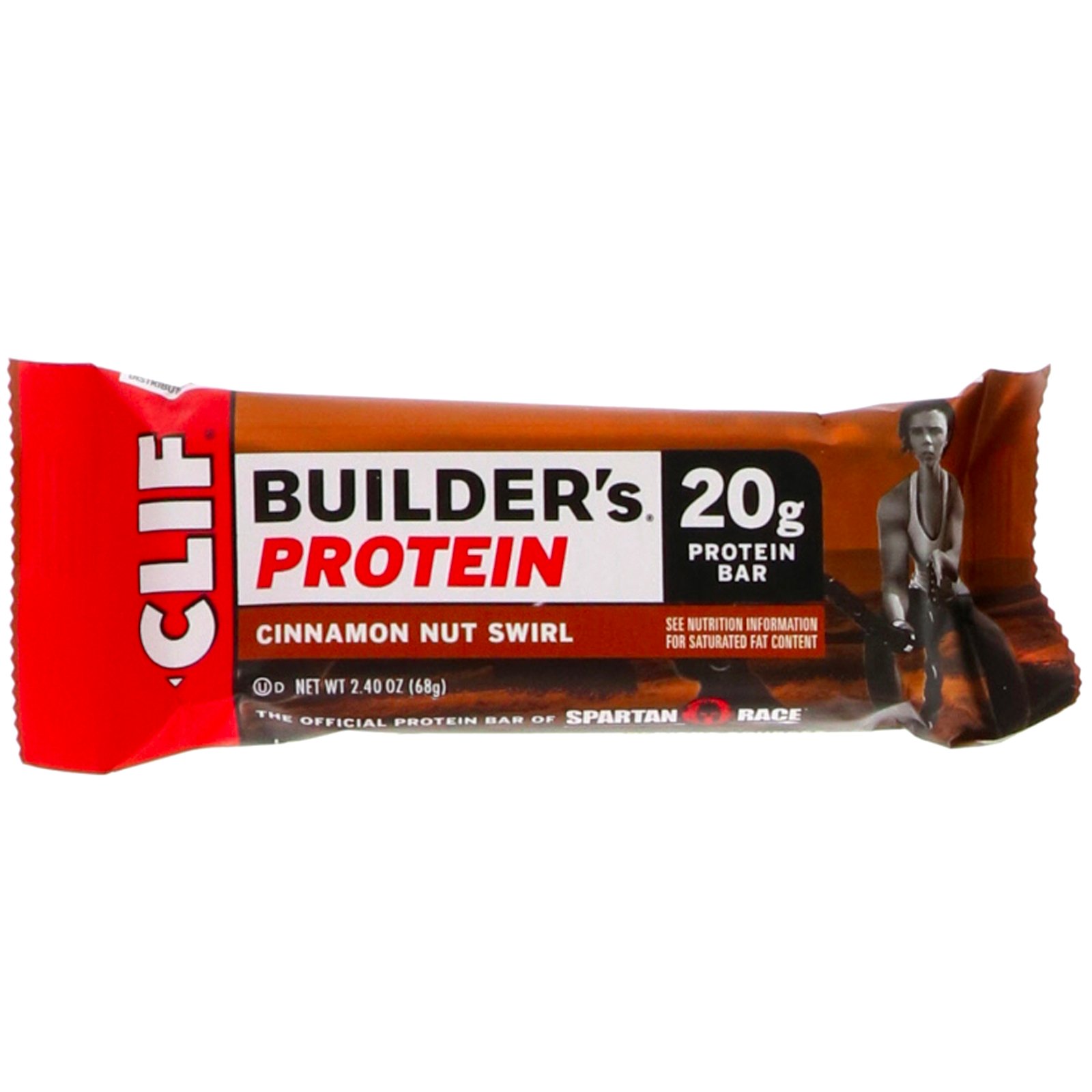 Clif Bar, Builder's Protein Bar, Cinnamon Nut Swirl, 12 Bars, 2.40 oz (68 g) Each - Imagem 4