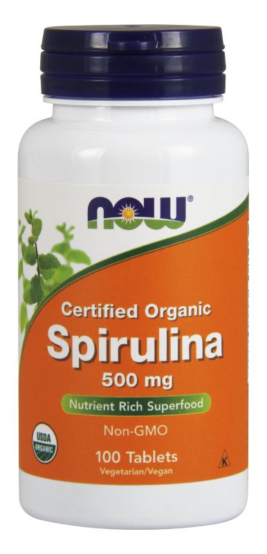 NOW Foods Spirulina 500 mg - 100 Tablets