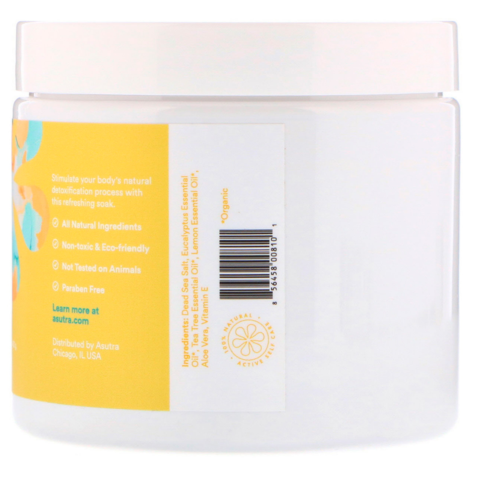 Asutra, Passe o Dia no Banho, Sais de Banho do Mar Morto, Detox e Emagrecimento, 16 oz (453 g) - Imagem 2