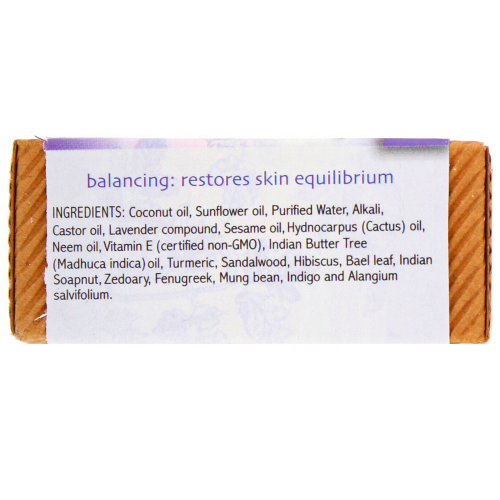 Auromere, Sabonete aiurvédico, lavanda - neem, 2,75 oz (78 g) - Imagem 2