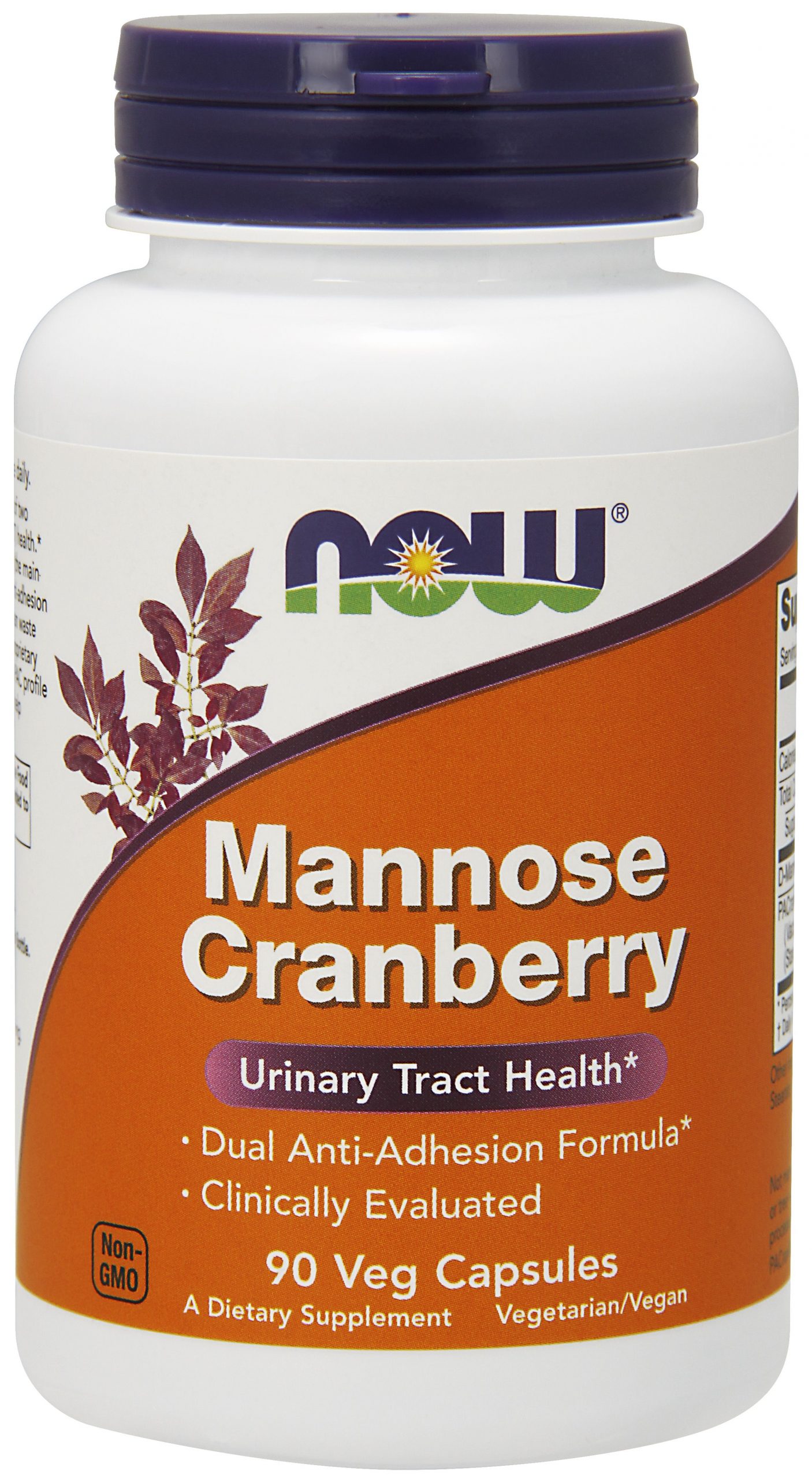 NOW Foods Mannose Cranberry - 90 Veg Capsules