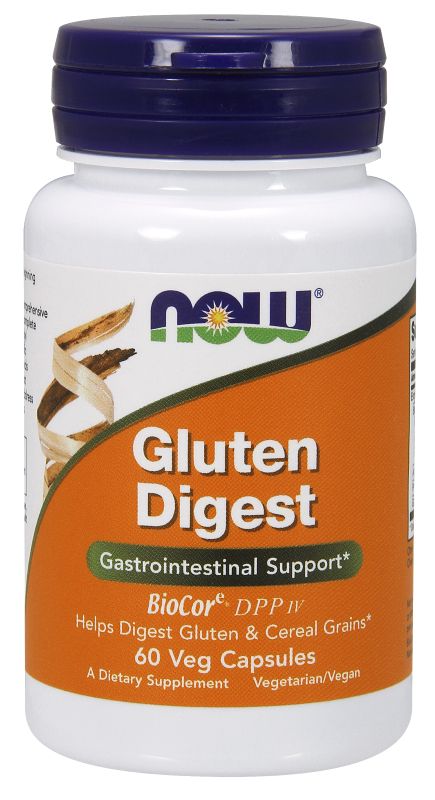 NOW Foods Gluten Digest - 60 Veg Capsules - Imagem 2
