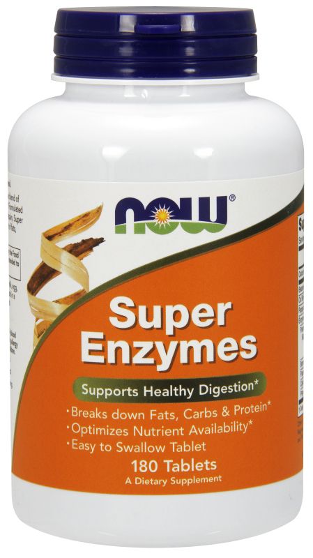 NOW Foods Super Enzymes - 180 Tablets - Imagem 2