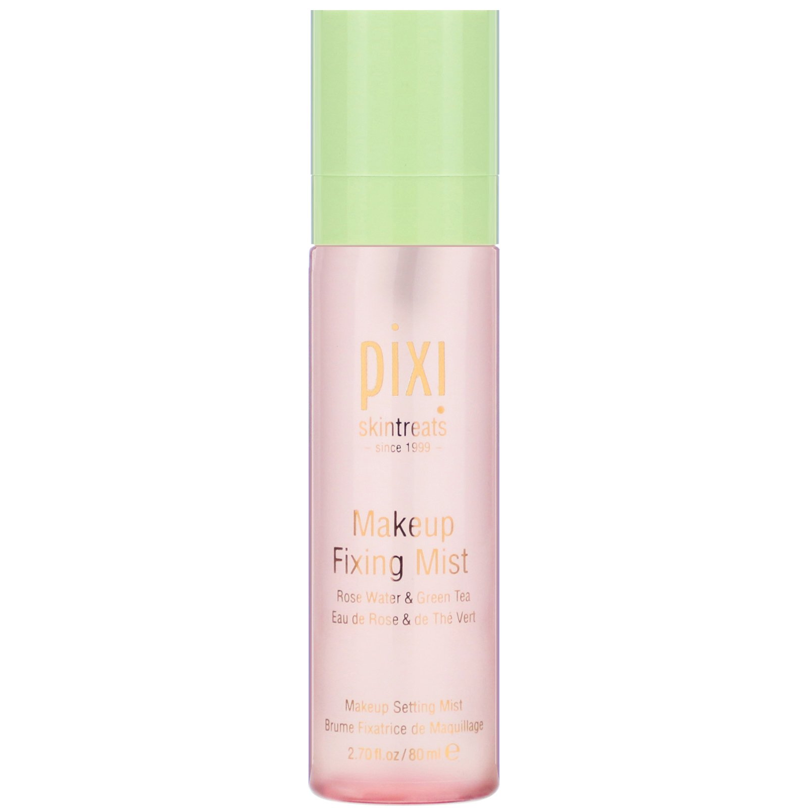 Pixi Beauty, Spray Fixador de Maquiagem, com Água de Rosas e Chá Verde, 80 ml (2,7 oz)