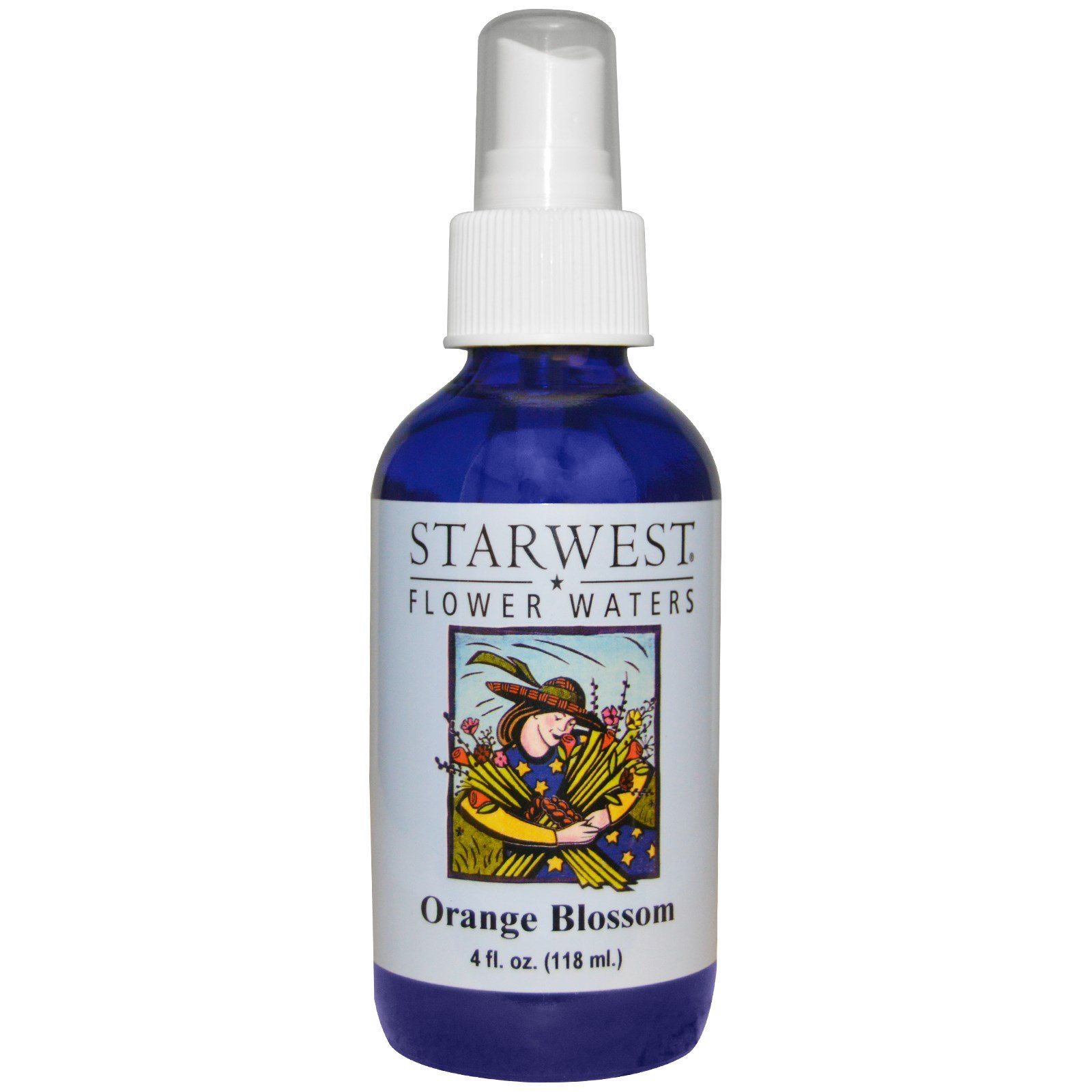Starwest Botanicals, Águas de Flores, Flor de Laranjeira, 118 ml (4 fl oz)