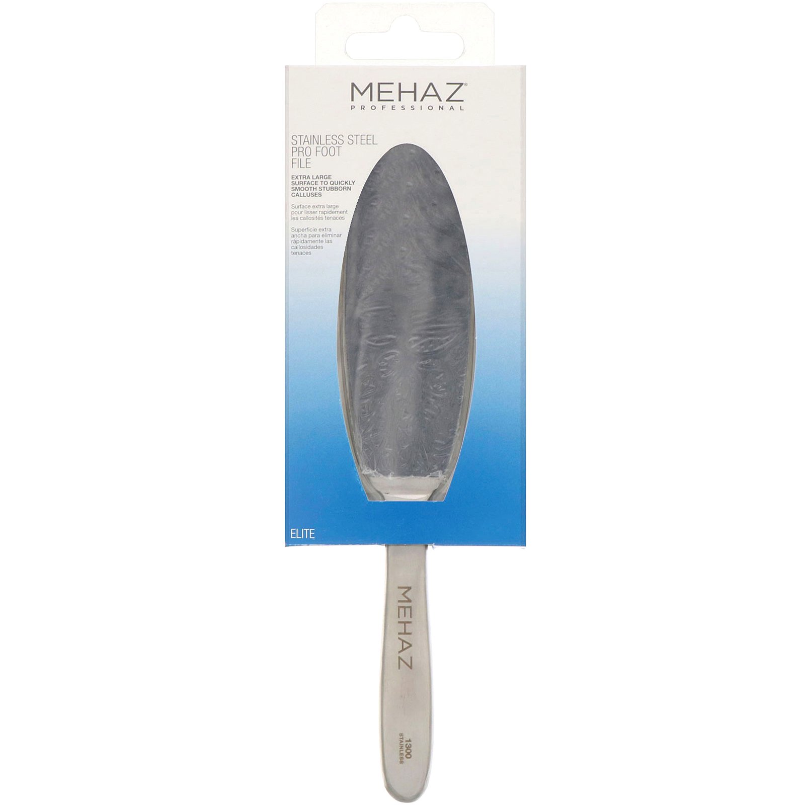 Mehaz, Lixa de pé profissional de aço inoxidável, 1 lixa para o pé