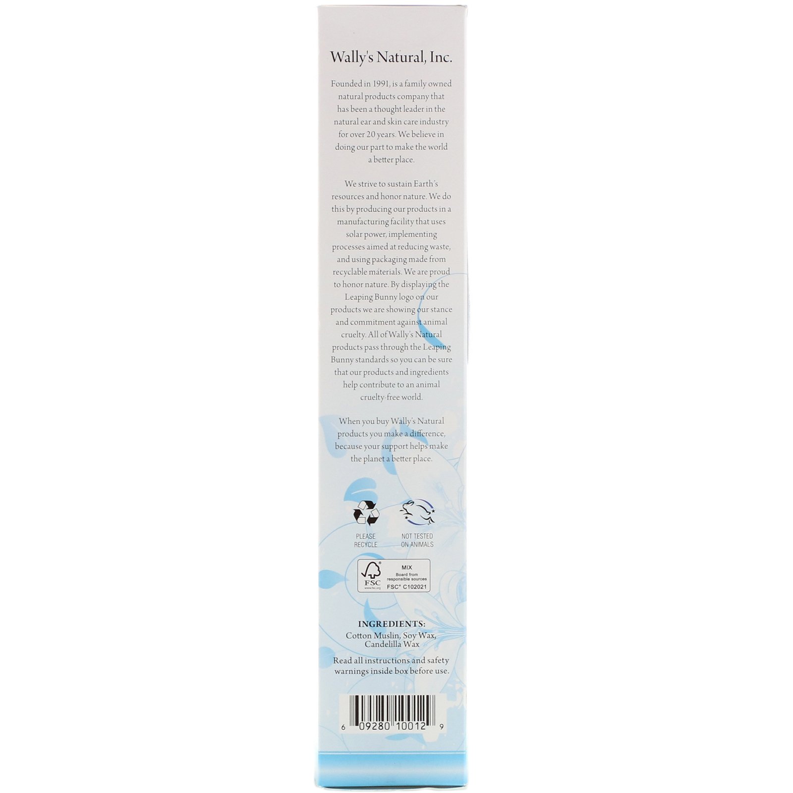 Wally's Natural, Ear Candles, Unscented, 12 Candles - Imagem 2