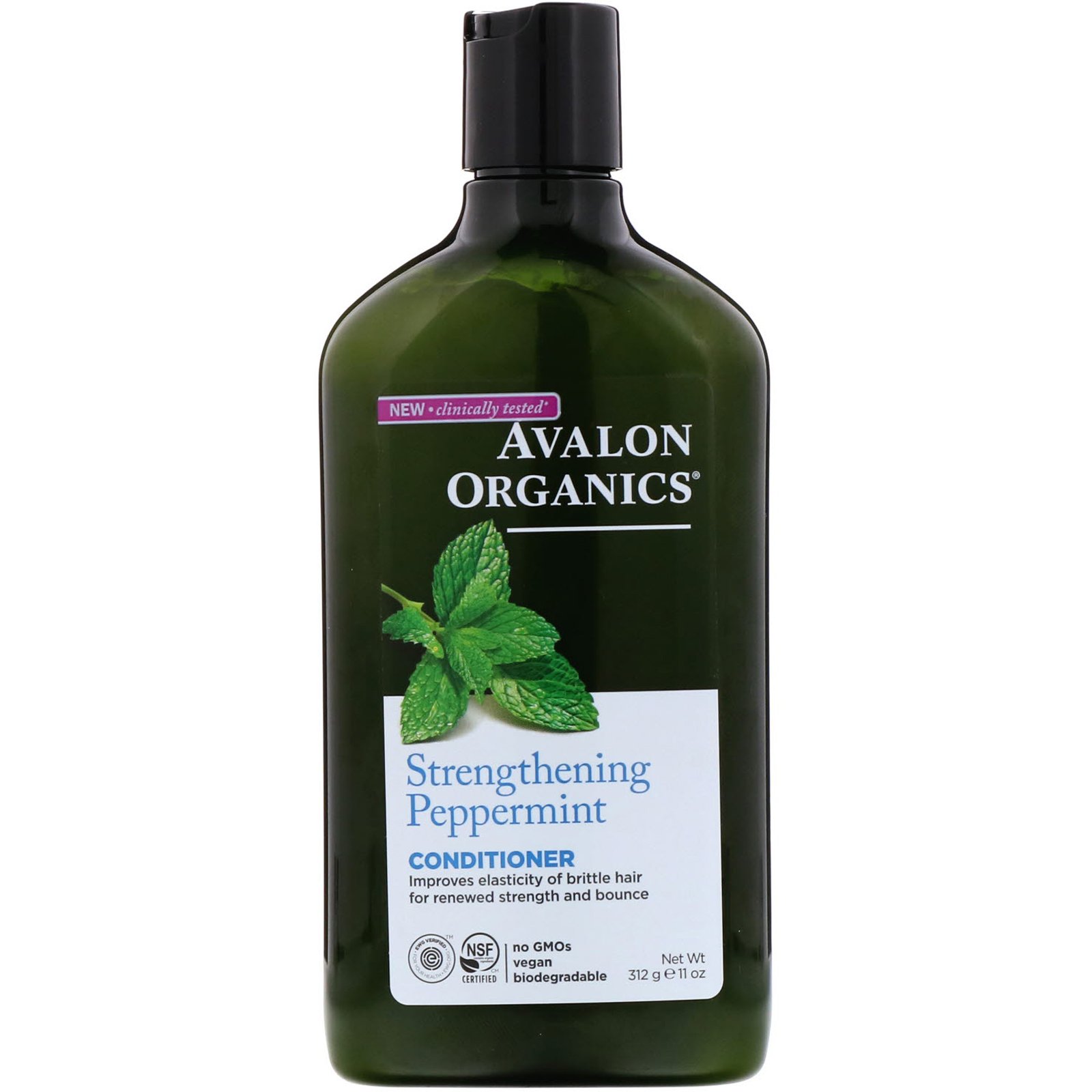 Avalon Organics, Condicionador, Menta Fortalecedora, 11 fl oz (325 ml)