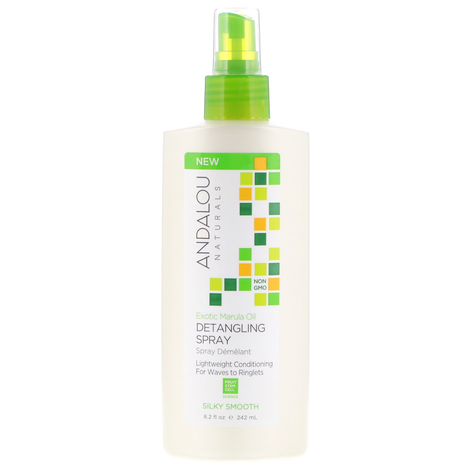 Andalou Naturals, Óleo Exótico de Marula, Spray Desembaraçador Suave Sedoso, 242 ml
