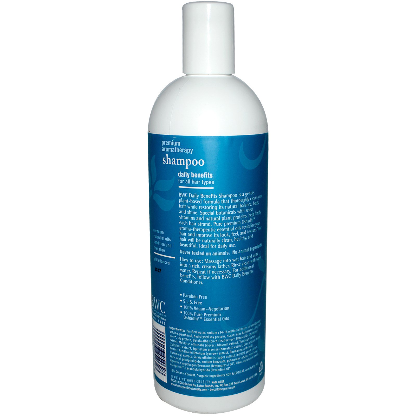 Beauty Without Cruelty, Xampu, prestações diárias, 16 fl oz (473 ml) - Imagem 2