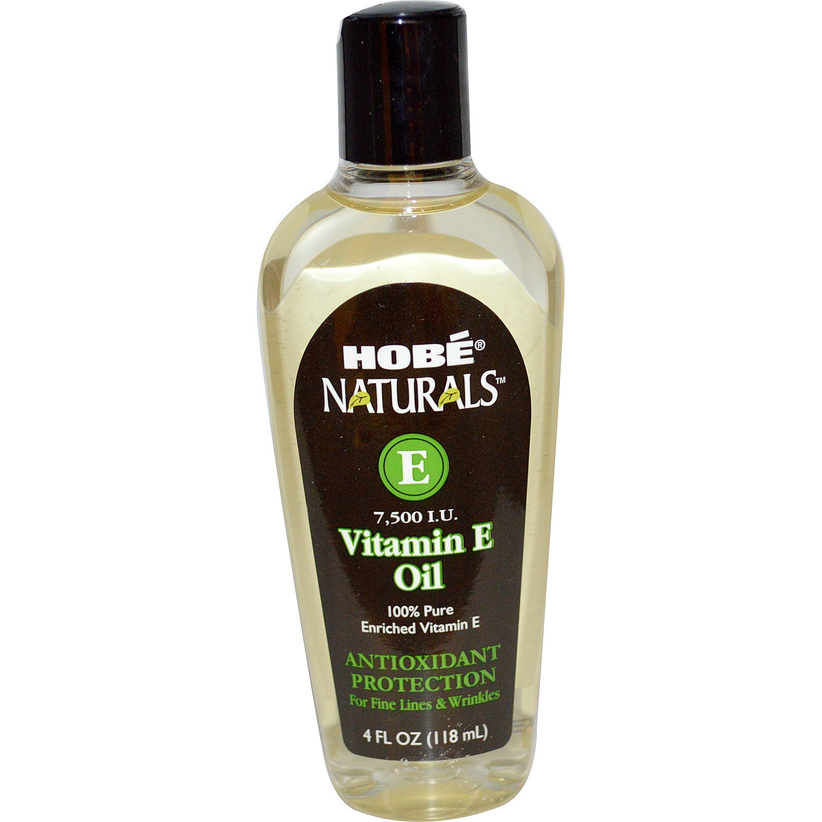 Hobe Labs, Óleo de Vitamina E, 7.500 UI, 4 fl oz (118 ml)