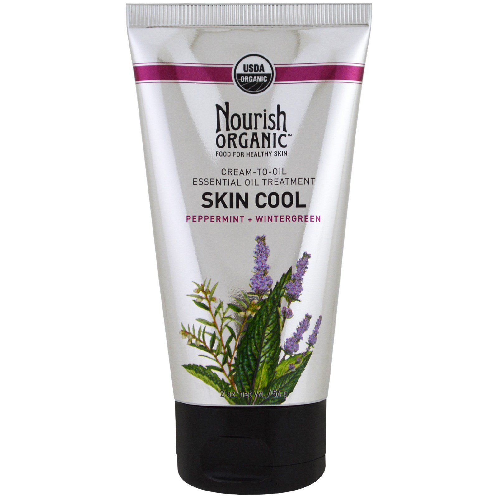 Nourish Organic, Pele Fresca, Hortelã + Wintergreen, 2 oz (56 g) - Imagem 3