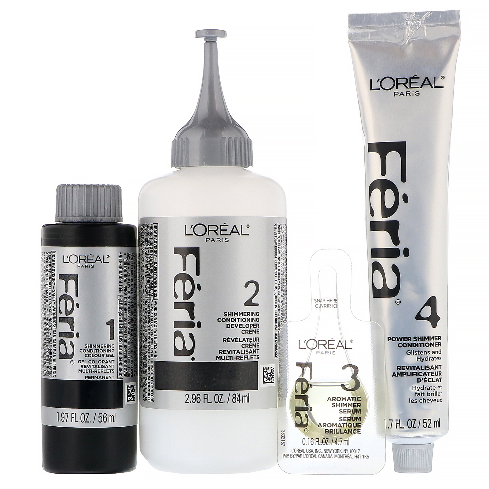 L'Oreal, Féria, cor brilhante multifacetada, Deep Bronzed Brown 45, 1 aplicação - Imagem 4