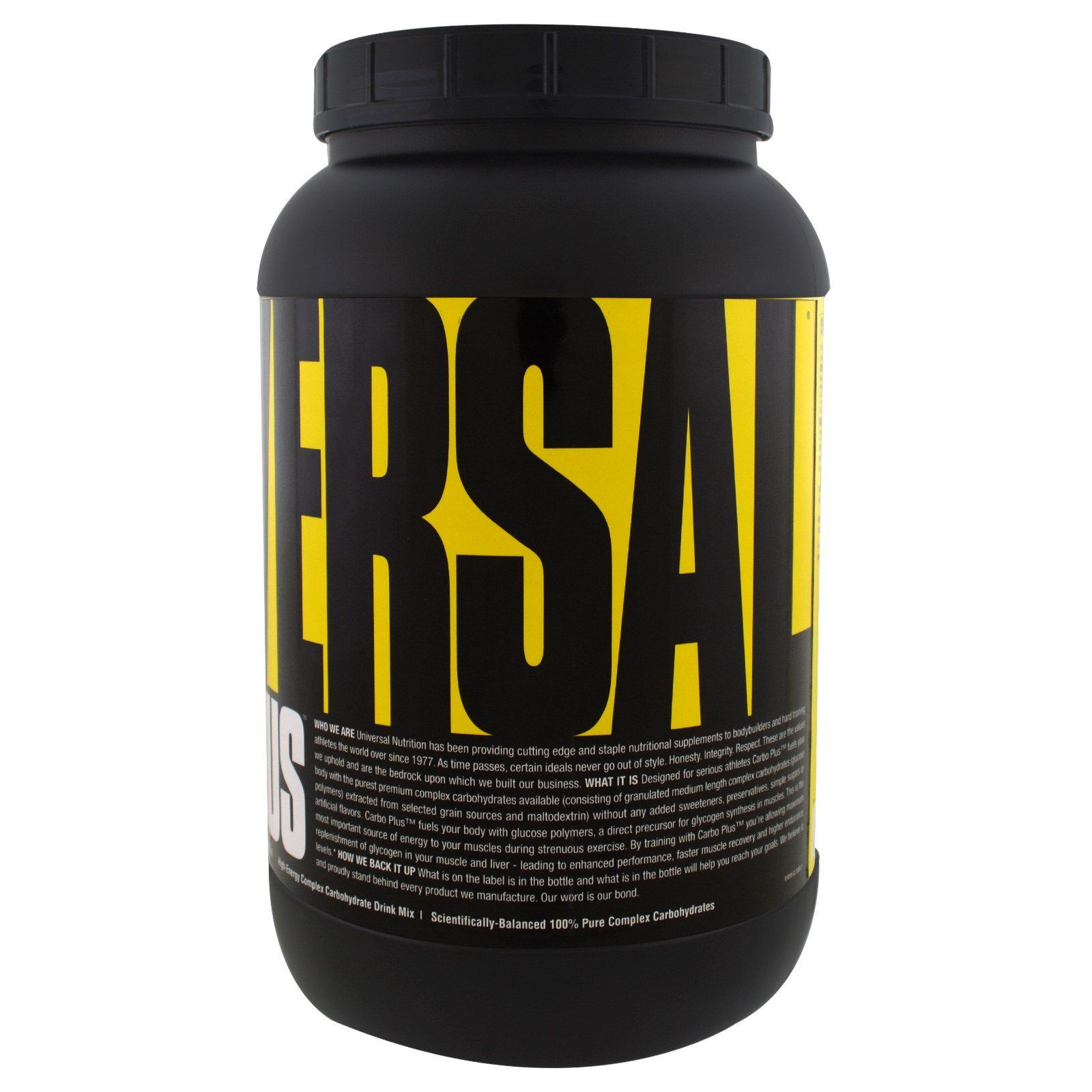 Universal Nutrition, Carbo Plus, Mistura para Bebida de Carboidratos Complexos de Alta Energia, Sem Sabor, 2,2 lbs (1 kg) - Imagem 3