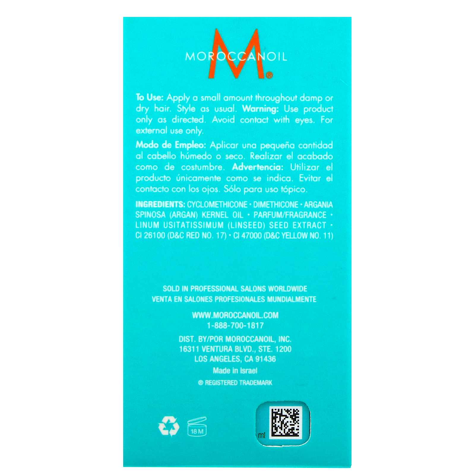 Moroccanoil , Tratamento Moroccanoil, 25 ml - Imagem 3