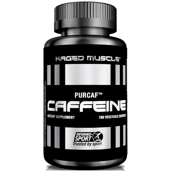 Kaged Muscle, PurCaf, Cafeína, 100 Cápsulas Vegetais