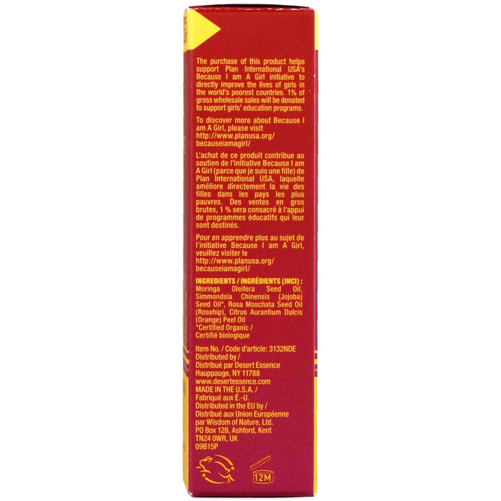 Desert Essence, Moringa, Jojoba e Óleo de Rosa Mosqueta, 60 ml (2 fl oz) - Imagem 2