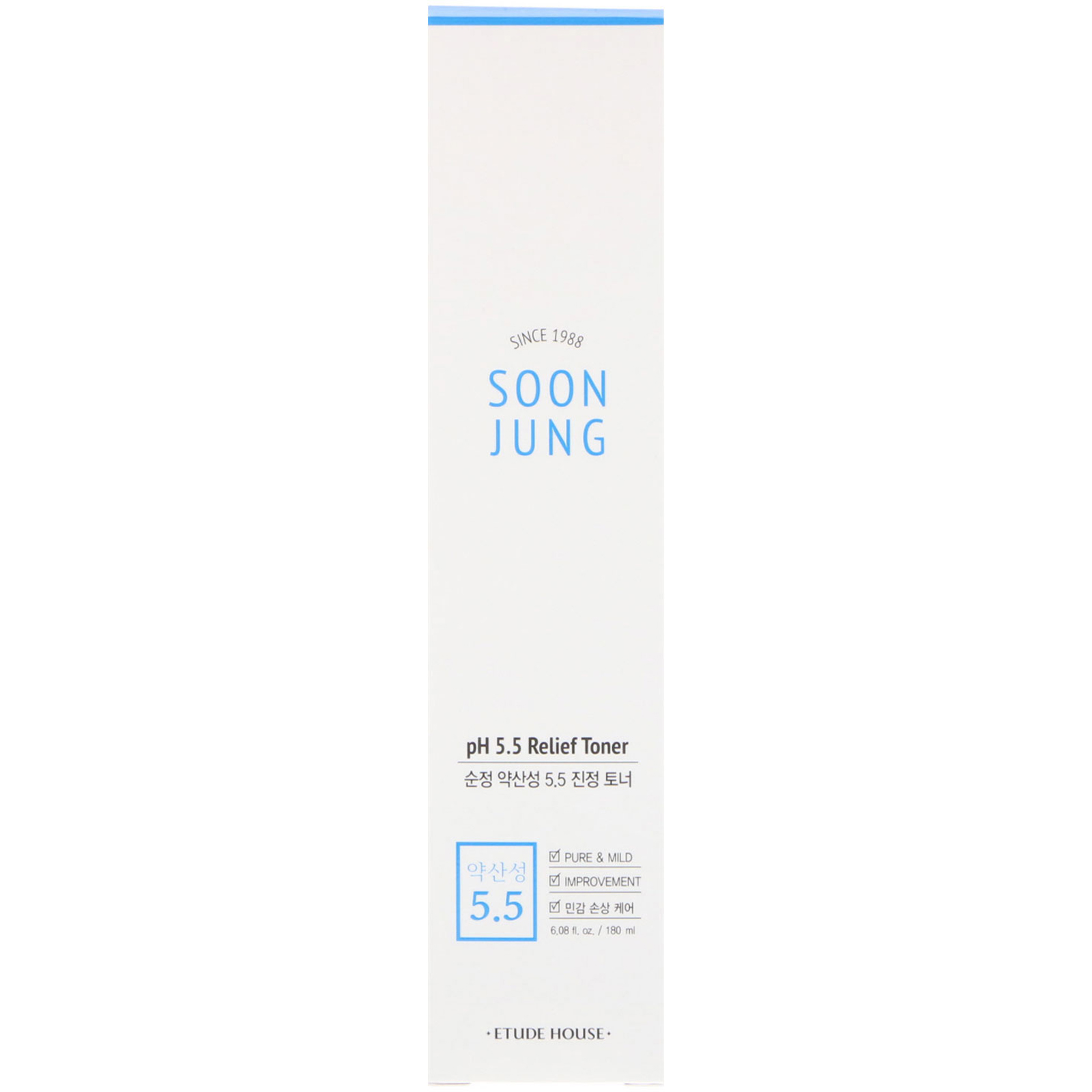 Etude House, Soon Jung, Tônico de Alívio pH 5,5, 6,08 fl oz (180 ml) - Imagem 2
