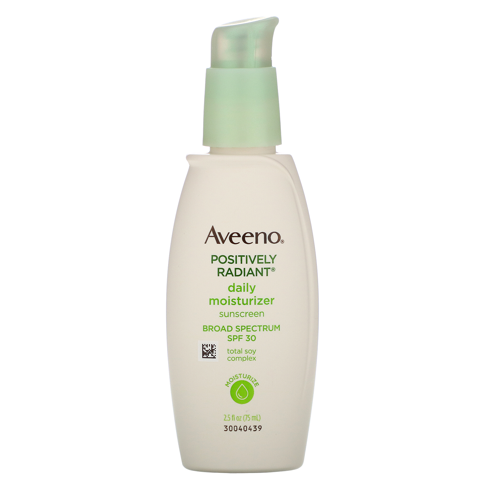Aveeno, Ativos Naturais, Positivamente Radiante, Hidratante Diário, SPF 30, 2.5 fl oz (75 ml)
