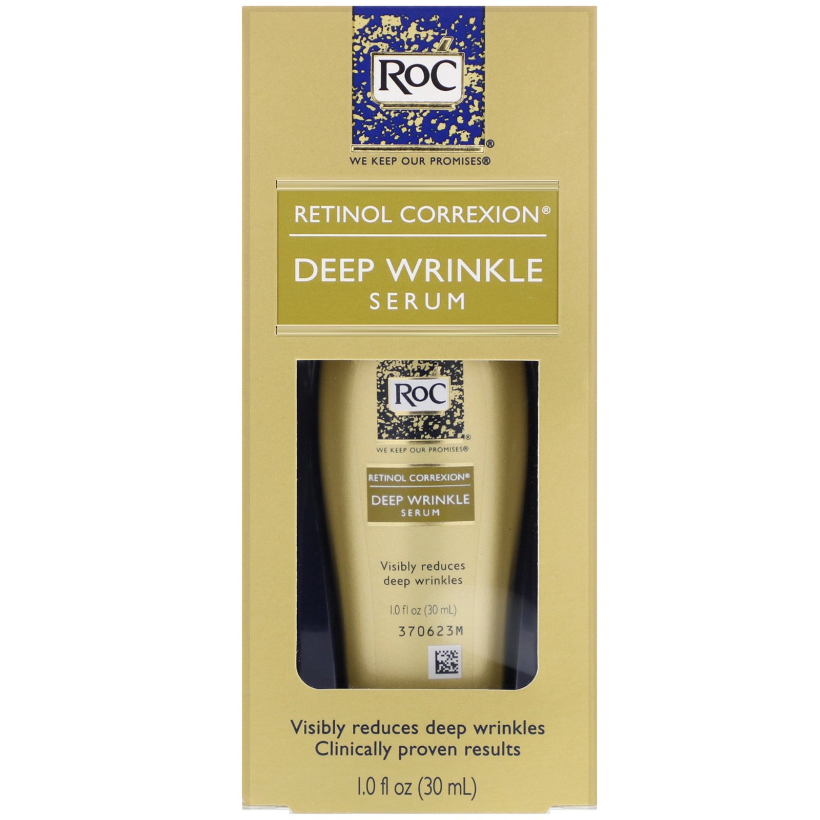 RoC, Correção com Retinol, Sérum contra Rugas Profundas, 1,0 oz fl (30 ml) - Imagem 2