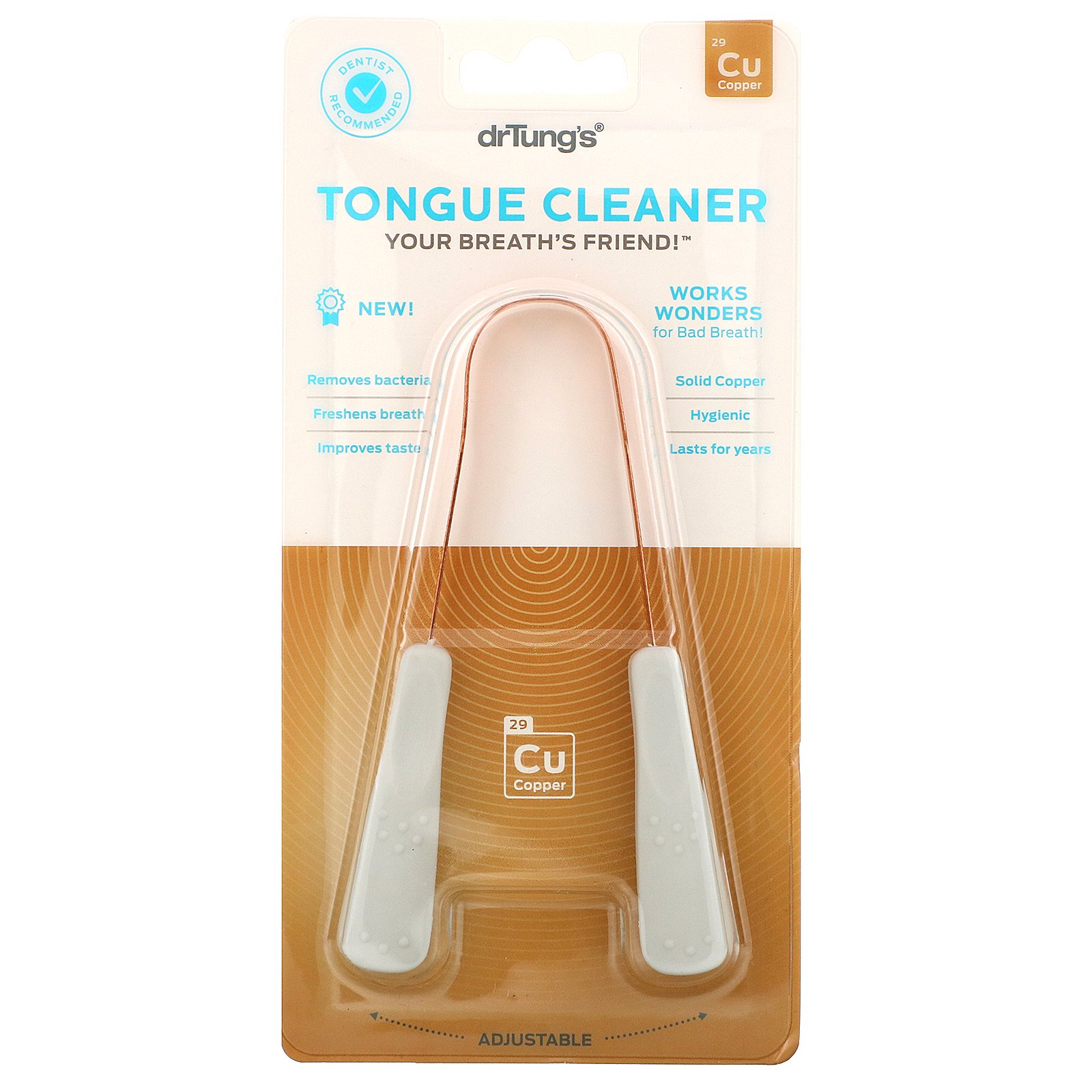 Dr. Tung's, Copper Tongue Cleaner, 1 Cleaner - Imagem 2
