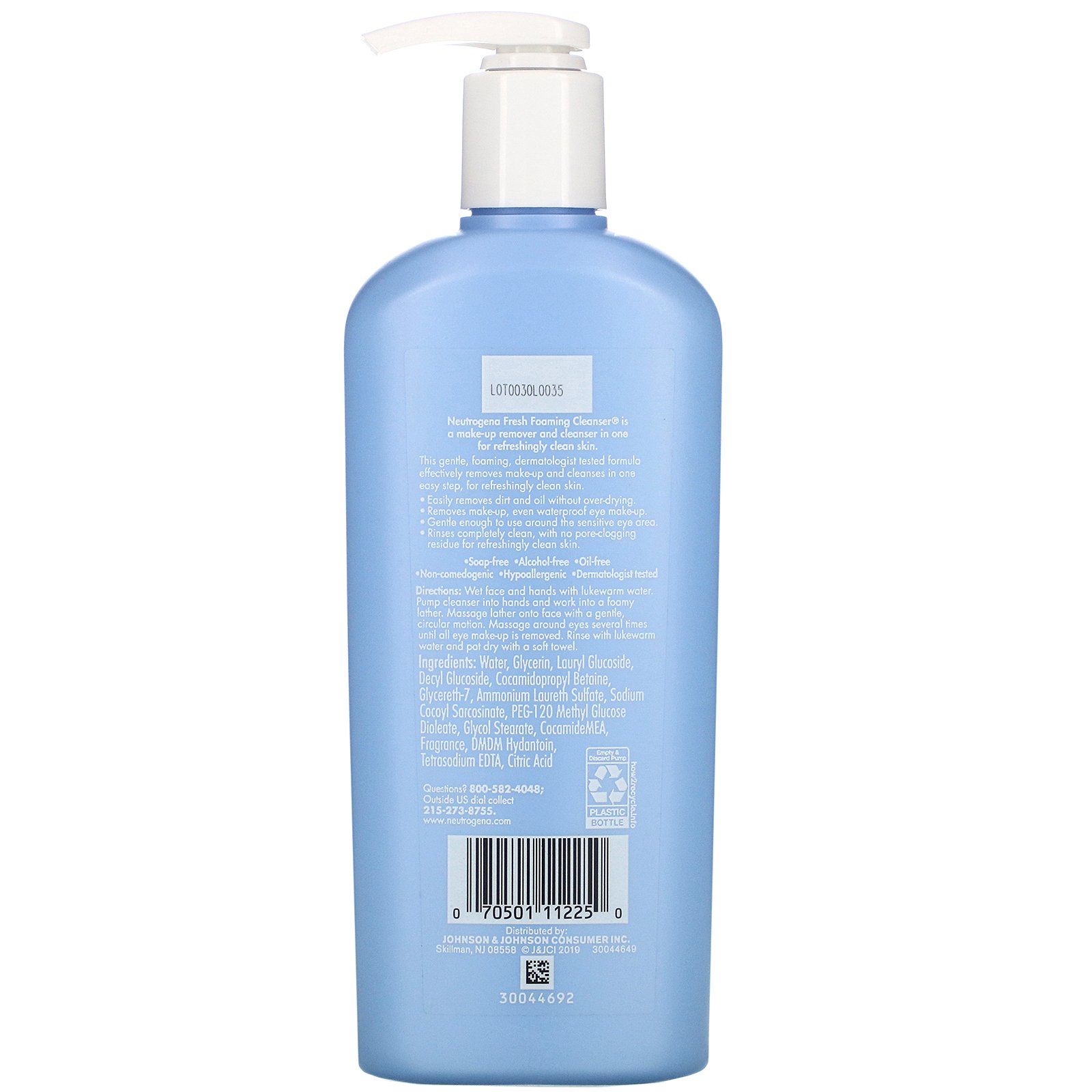 Neutrogena, Fresh Foaming Cleanser, 9.6 fl oz (283 ml) - Imagem 2