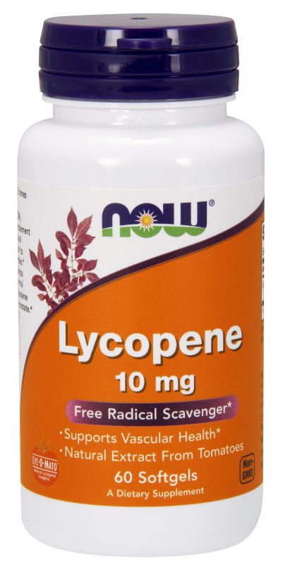 NOW Foods Lycopene 10 mg - 60 Softgels - Imagem 2